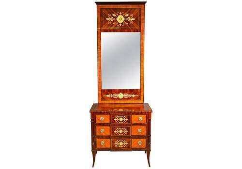 20th Century Classicist Style Tulip Mirror Commode