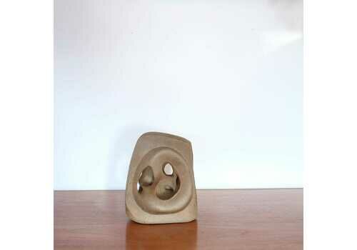 Abstract Mid Century Ceramic Sculpture, St Ives Pottery, Pottery Maquette, Vintage Decorative Art Object