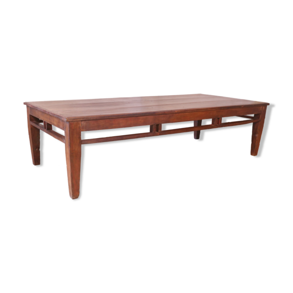 Old Burmese Teak Coffee Table Vinterior