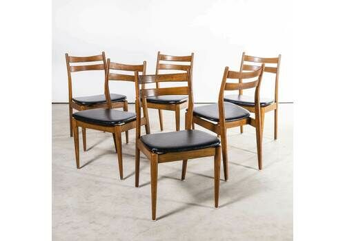 1960’s Mid Century Dining Chairs – Set Of Six
