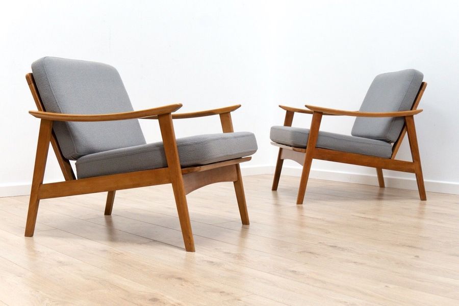 Stunning Pair Mid Century Danish Pair of mid century Scandinavian