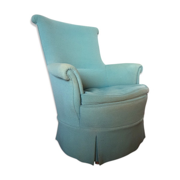 Mid Century Blue Arm Chair, 1950s Vinterior