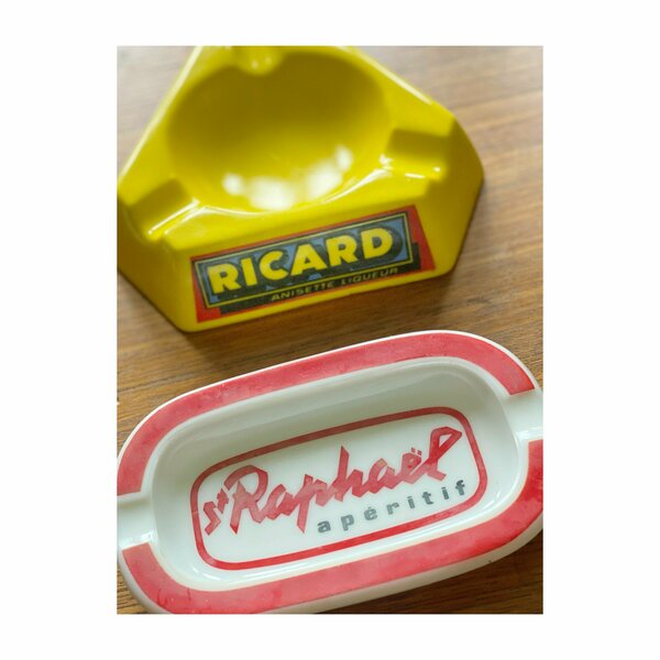 French Vintage Ashtrays Ricard Vinterior