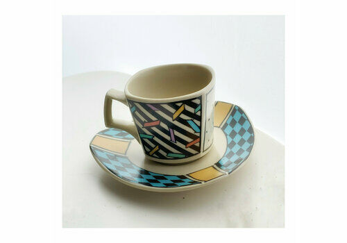 A Pair Dorothy Hafner Rosenthal Flash One 1980s Espresso Cups