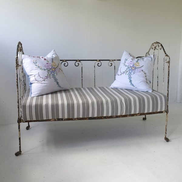 wrought iron cot