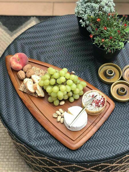 食器 DENMARK DIGSMED DESIGN 1964 Digsmed Denmark Teak Board | Chairish