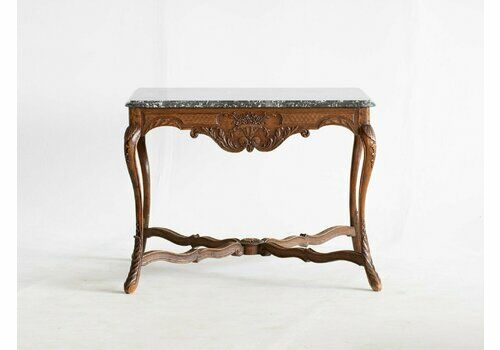 Marble & Oak Centre Table