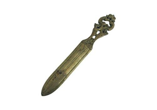 Letter Opener Bronze Paper Cutter Knife Letter Opener Gift For Him Desk Accessories Antique Belgium Decor Desk Accessories Gift For Him