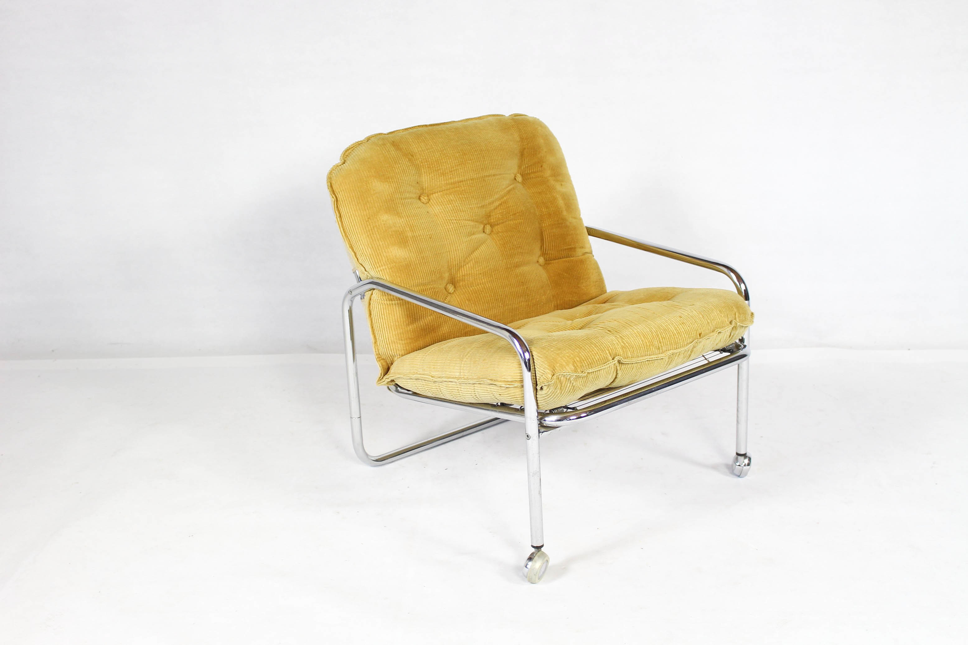 Vintage Scandinavian Tubular Armchair From Retro Ikea 1970s
