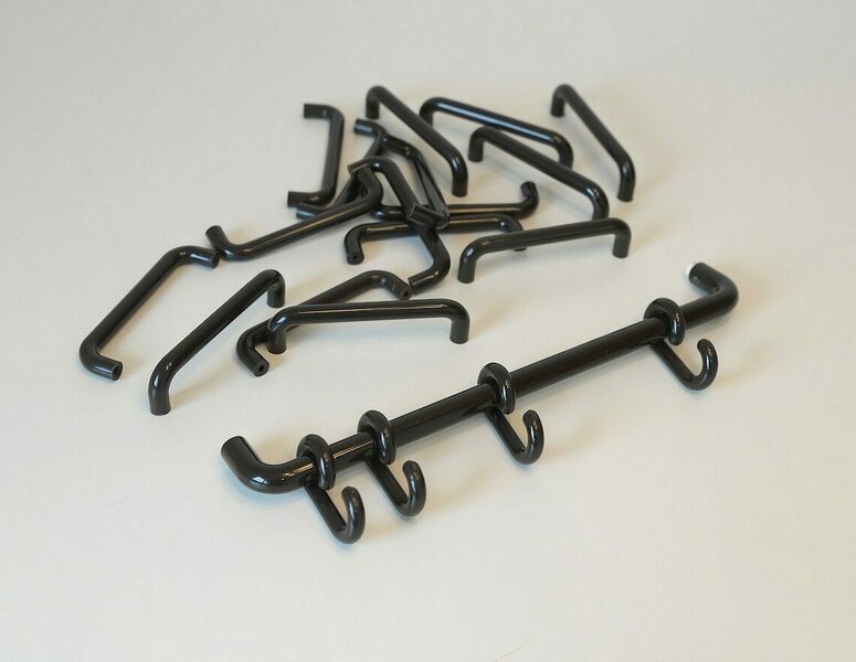 Set Of Vintage Plastic Towel Rack / Drawer Pulls / Mind Century Modern
