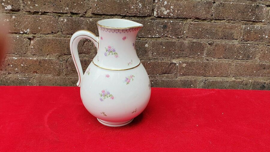 French Vintage Huge Late Victorian/Early 20th Century Limoges Ewer Jug