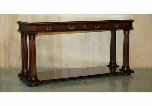 Stunning Ralph Lauren Hand Carved American Mahogany Console Table Sideboard