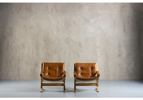 Siesta Chair &Amp; Ottoman By Ingmar Relling For Westnofa, Norway , 1960s Set Of 2