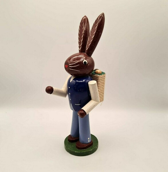 Vintage Retro Original Erzgebirge Easter Bunny Folk Art Hand Painted ...