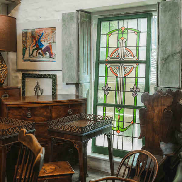 Stained Glass, 1800s, Antique Vinterior