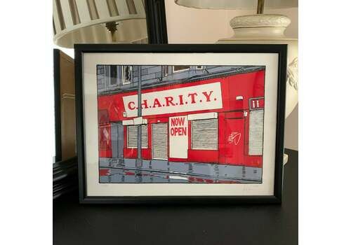 Charity Now Open Painting Signed Limited Edition 54/80 Thou Art In Hampstead Contemporary Art