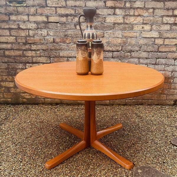 McIntosh Of Kirkcaldy Double Extending Pedestal Dining Table Vinterior