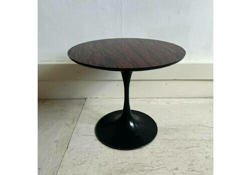 Small Arkana Tulip Round Occasional Table With Rosewood Top