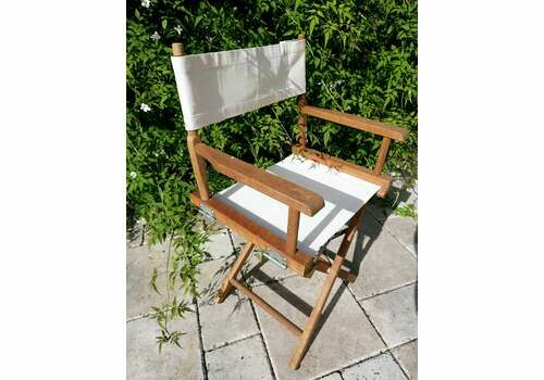 Director's Chair In Cream Canvas