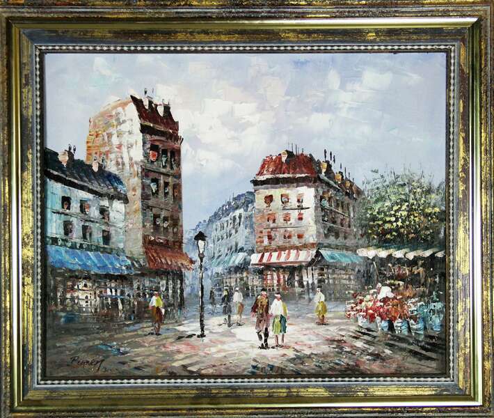 Parisian Street Scene By Caroline Burnett | Vinterior