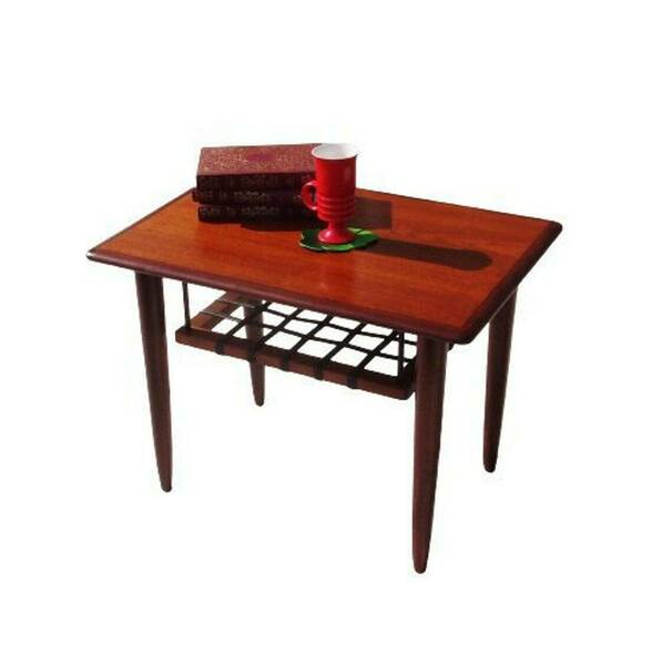 Mid Century Modern Coffee Table With Shelf, Dutch 1960s Rosewood Coffee