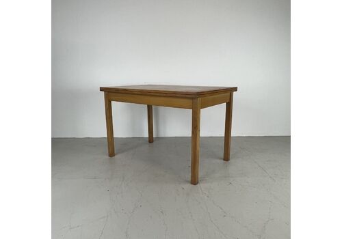 Midcentury Danish Flip Top Extendable Dining Table