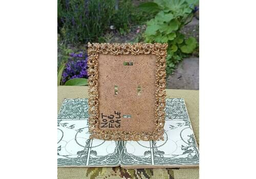 Aged Baroque Style Photo Frame Free Standing
