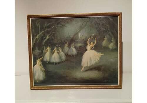 Large Carlotta Edwards Print ,Picture Gold Gilt Frame.