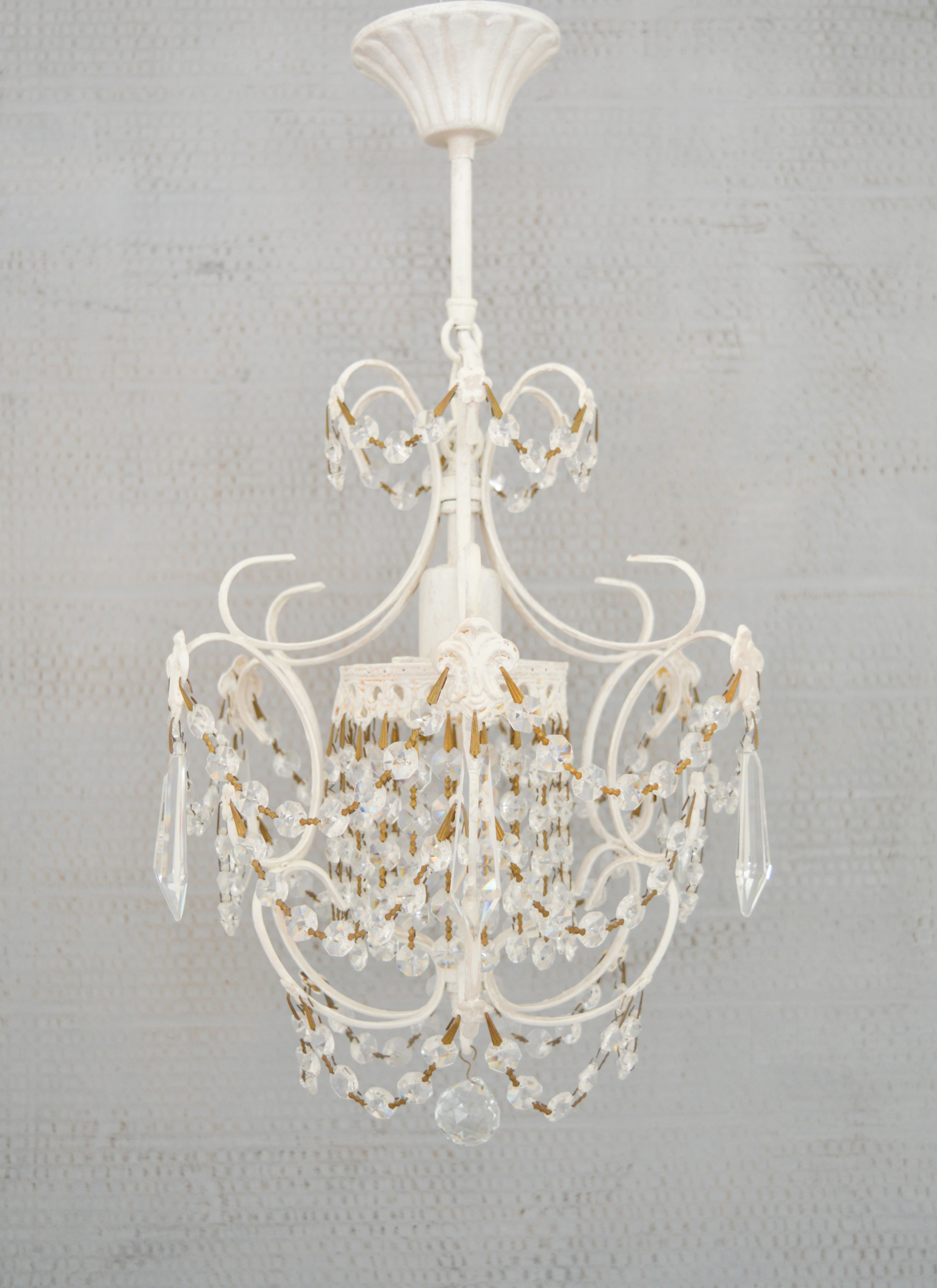 Pair Of French Chateau Chandeliers Vintage Fleur Ceiling Lights