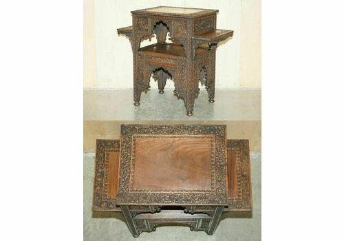 Fine Large Antique Hand Carved Liberty London Moorish Occasional Centre Table