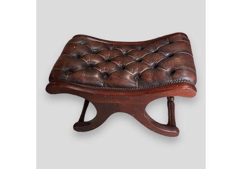 A Chesterfield Slipper Footstool