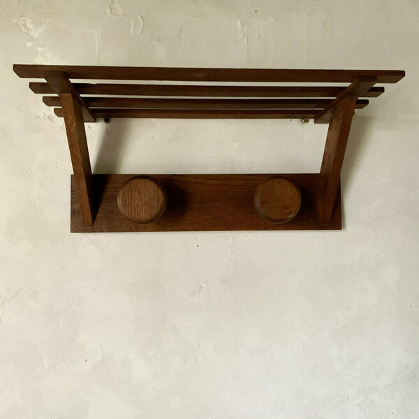 Vintage Coat Hook In Solid Oak Vinterior