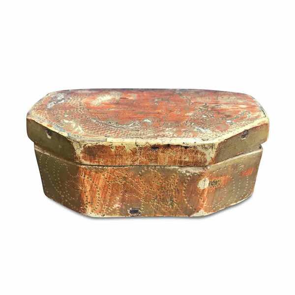Ancient Golden And Engraved Box | Vinterior
