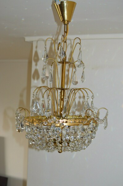 Bohemian Crystal Chandelier, 1960s photo furniture