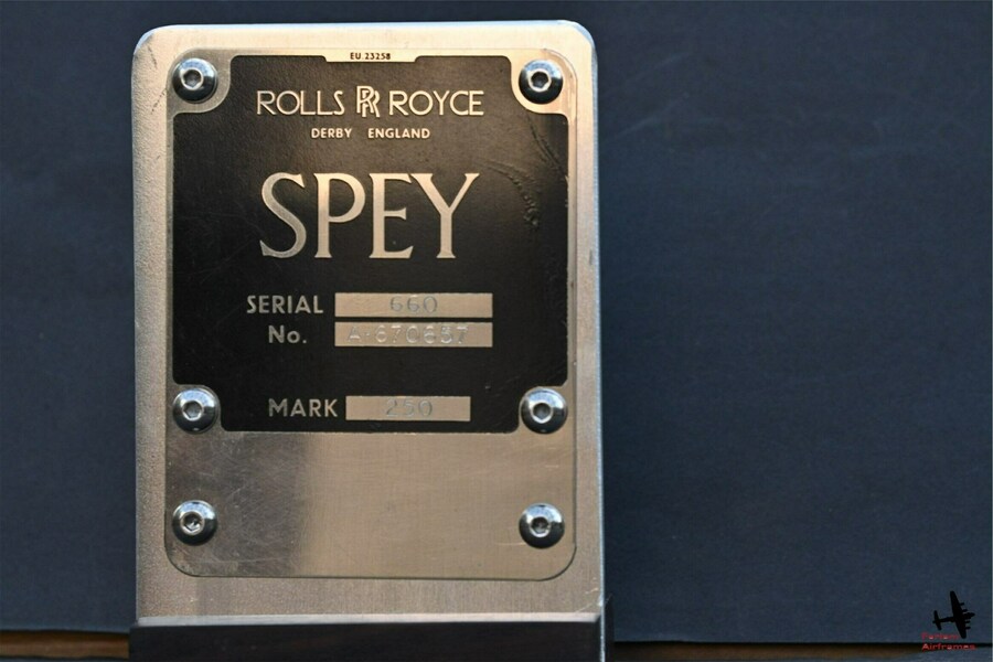 Rolls Royce Spey Aircraft Engine Data Plate | Vinterior
