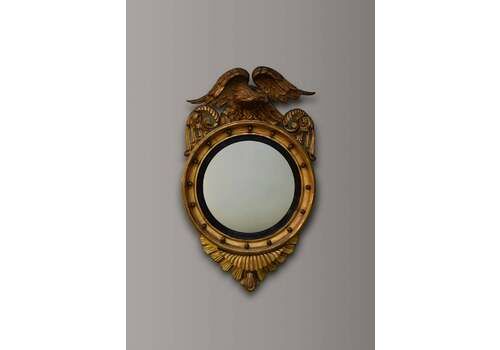 Regency Gilt Convex Mirror, 1800s