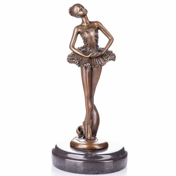 Bronze Ballerina Statue Vinterior