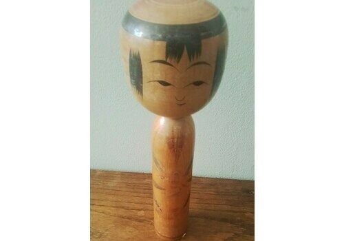 Vintage Kokeshi Wooden Doll, Japanese Kokeshi Doll Ref 248