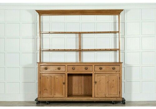 Large 19thc English Pine Dresser