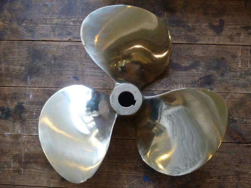 British Antique Accessories Antique Brass Boat Propeller Vinterior