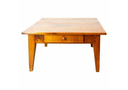 French Country Style Coffee Table With Two Drawers, Circa 1960