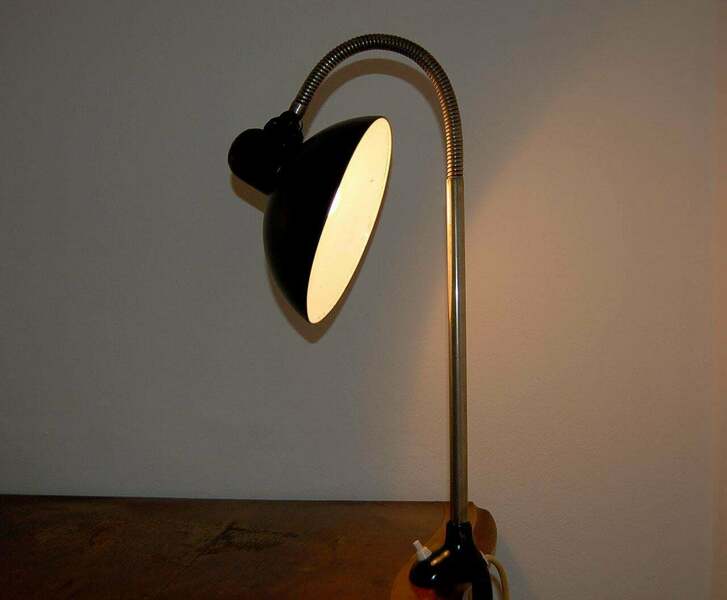 Kaiser Idell 6740 Adjustable Table Lamp By Christian Dell 1930s photo Lighting