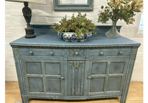 Shabby Chic Sideboard / Painted Cabinet / Upcycled Sideboard / Carved Sideboard
