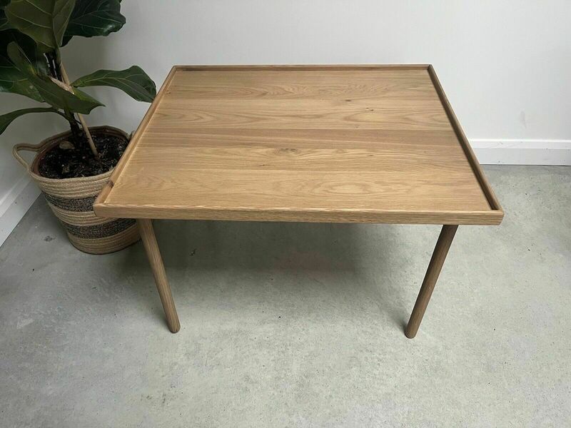 Zara Home Natural Oak Galleried Coffee Side Table Vinterior