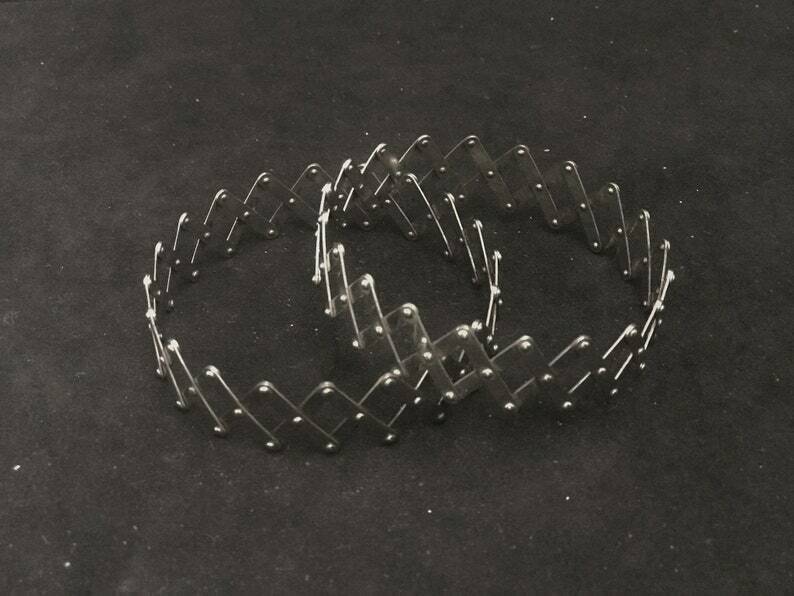 Napkin Rings English Epns Silver Plated Mechanic Expandable 1940s