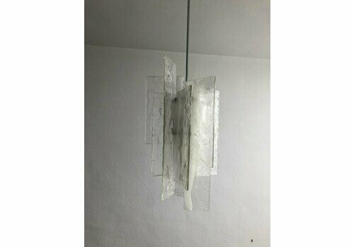 Glass Model Ls199 Ceiling Lamp By Carlo Nason For Mazzega