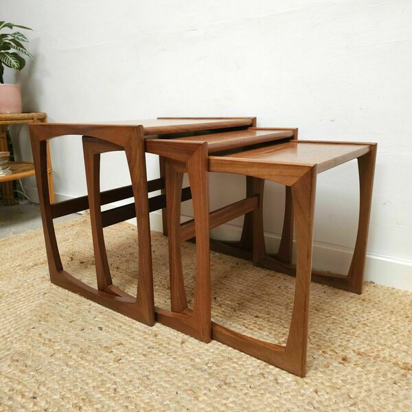 G Plan Quadrille Nest Of Tables Mid Century Vintage Coffee Tables Retro