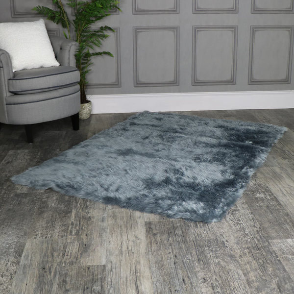 Large Grey Faux Fur Rug Viveinmersion Large Grey Faux Fur Rug Viveinmersion