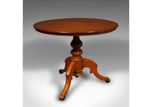 Antique Display Table, English, Walnut, Intimate Dining, 2 4 Seat, Victorian