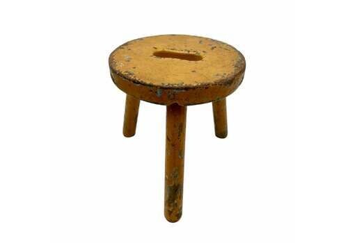 Antique Small Tripod Stool   3 Legged Stool   Home Decor   Kitchenalia